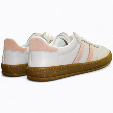 SKÓRZANE BEŻOWE SNEAKERSY DAMSKIE MAGLINE