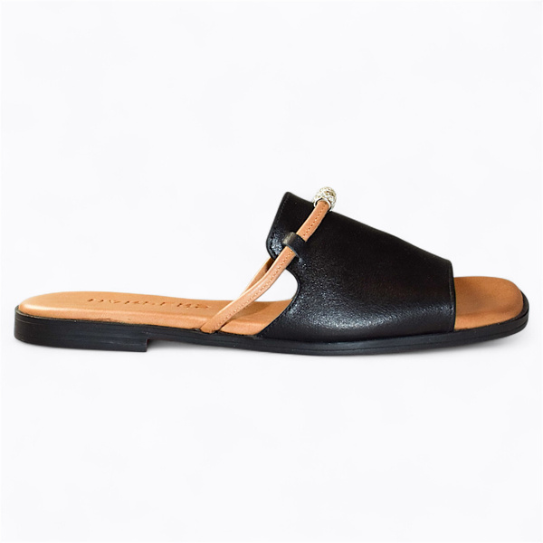 LUCERNA BLACK WOMEN'S FLIP-FLOPS
