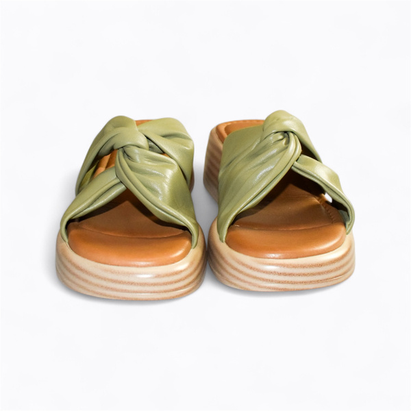 VARGELI WOMEN'S GREEN FLIP-FLOPS