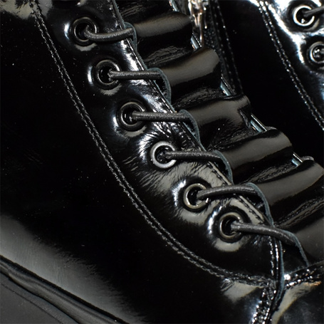 Ulissia Women's Black Leather Ankle Boots