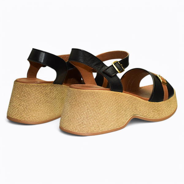 KRISELI BLACK WOMEN'S SANDALS
