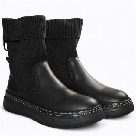 CZARNE BOTKI DAMSKIE YASIRIA