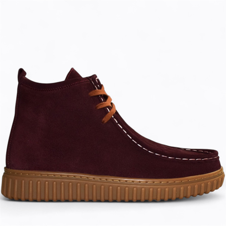 Dalorin Women's Burgundy Leather Boots