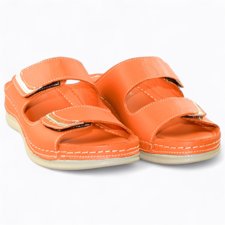 POMARAŃCZOWE KLAPKI DAMSKIE SENNITA