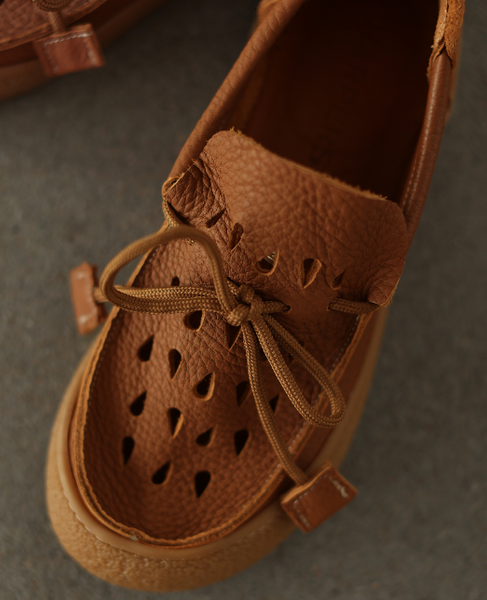 Ulviera Women's Red Leather Low-Cut Shoes