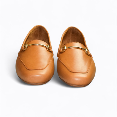 Erissan Women's Red Leather Low-Cut Shoes