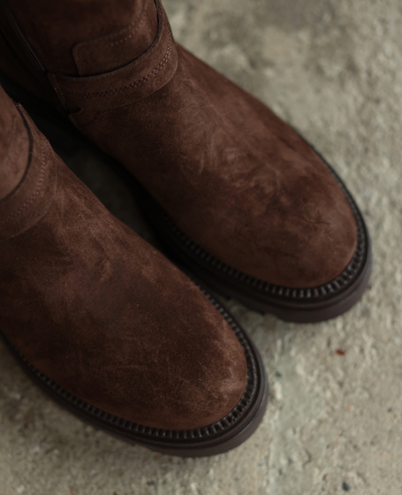 Fenolin Women's Leather Chocolate-Brown Boots