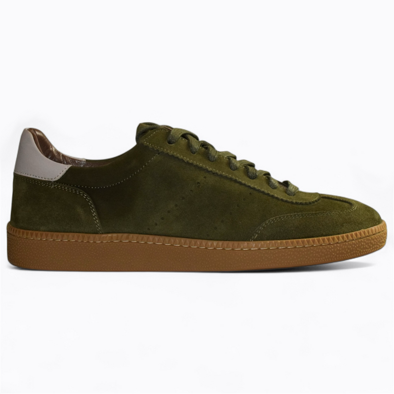 OLIVE-COLORED SUEDE DRELIAN