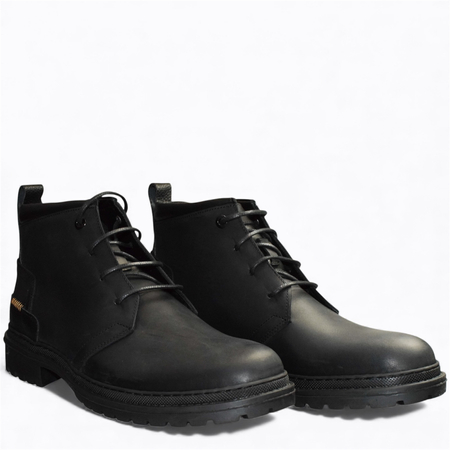 SKÓRZANE CZARNE TRZEWIKI MĘSKIE DAVISON