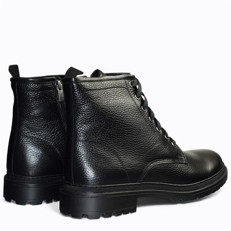 BELINDO MEN'S BLACK LEATHER BOOTS
