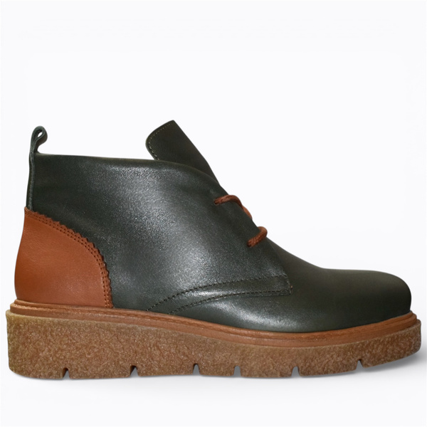 Astrena Women's Green Leather Boots