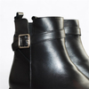 SKÓRZANE CZARNE BOTKI DAMSKIE KESSINA