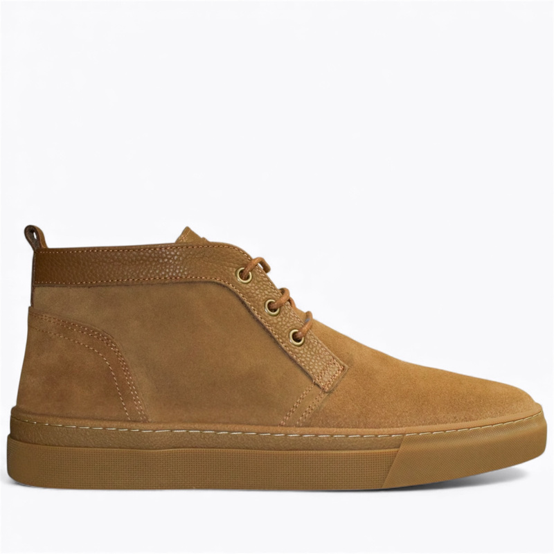 DAMIENS MEN'S RED LEATHER BOOTS