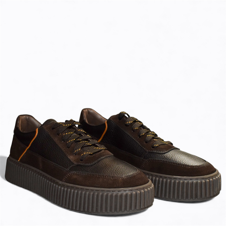 Brązowe półbuty męskie Brithus