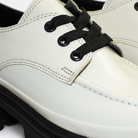 Landeri Beige Leather Women's Low-Top Shoes