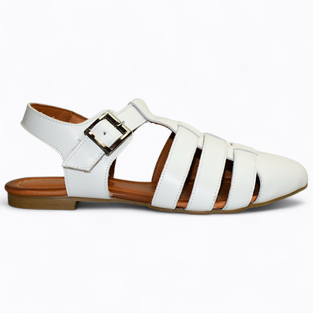 VALINDA WHITE WOMEN'S SANDALS