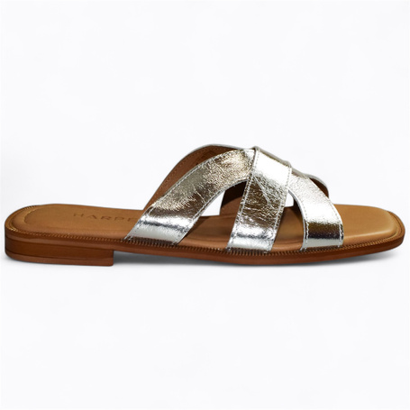 AMERIET WOMEN'S SILVER FLIP-FLOPS