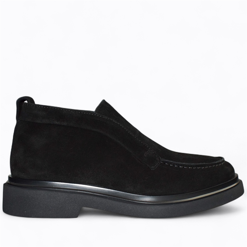 Skórzane czarne botki damskie Oristia