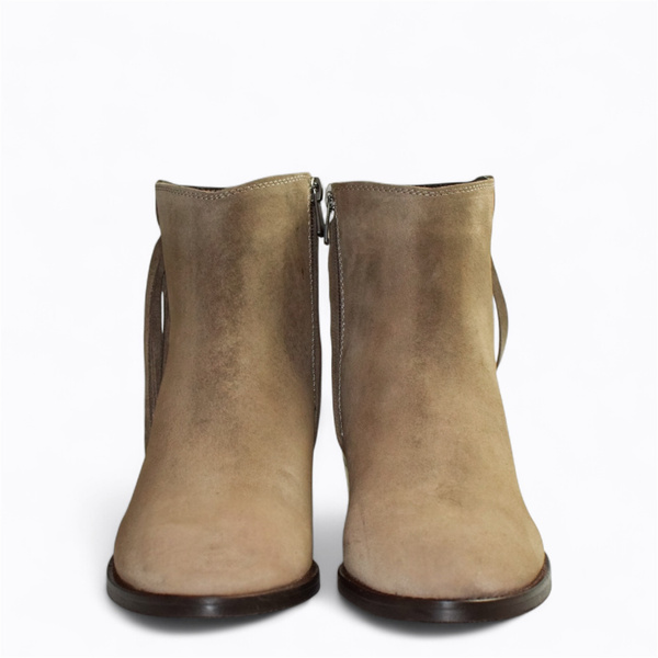 Ordelia Women's Gray Leather Cowboy Boots