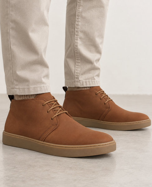 Hadrian Men's Red Leather Boots