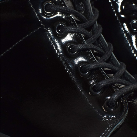 SKÓRZANE CZARNE TRZEWIKI DAMSKIE ALUNIRE