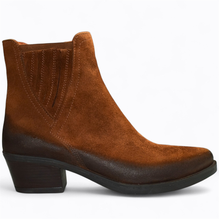 SKÓRZANE RUDE KOWBOJKI DAMSKIE ELISARA