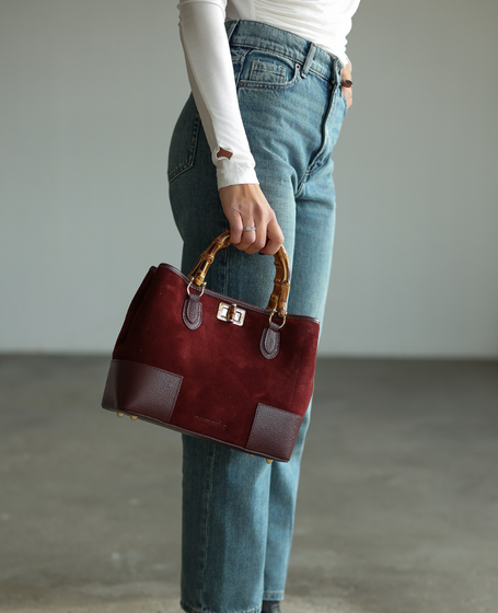 Esvaldi XS Cherry - Small Leather Trunk