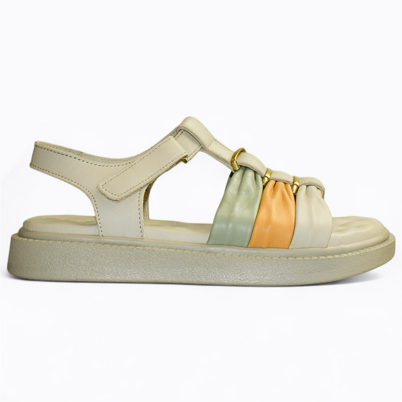 VIRENYS BEIGE WOMEN'S SANDALS