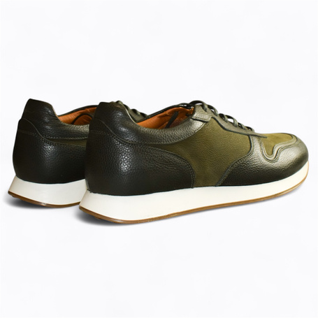 DERRICK MEN'S GREEN LOAFERS