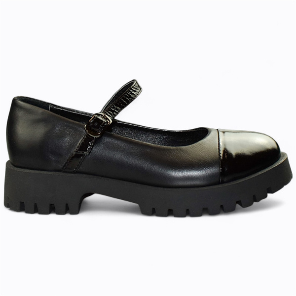 Giselda Women's Black Leather Low-Cut Shoes