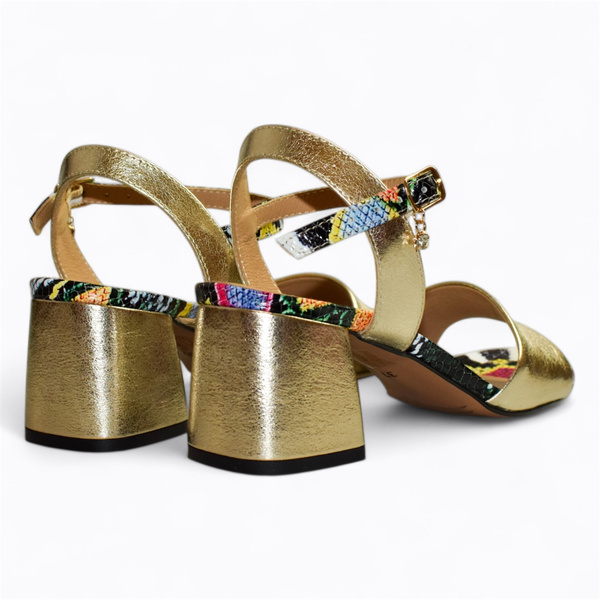 BIANCA WOMEN'S GOLD SANDALS