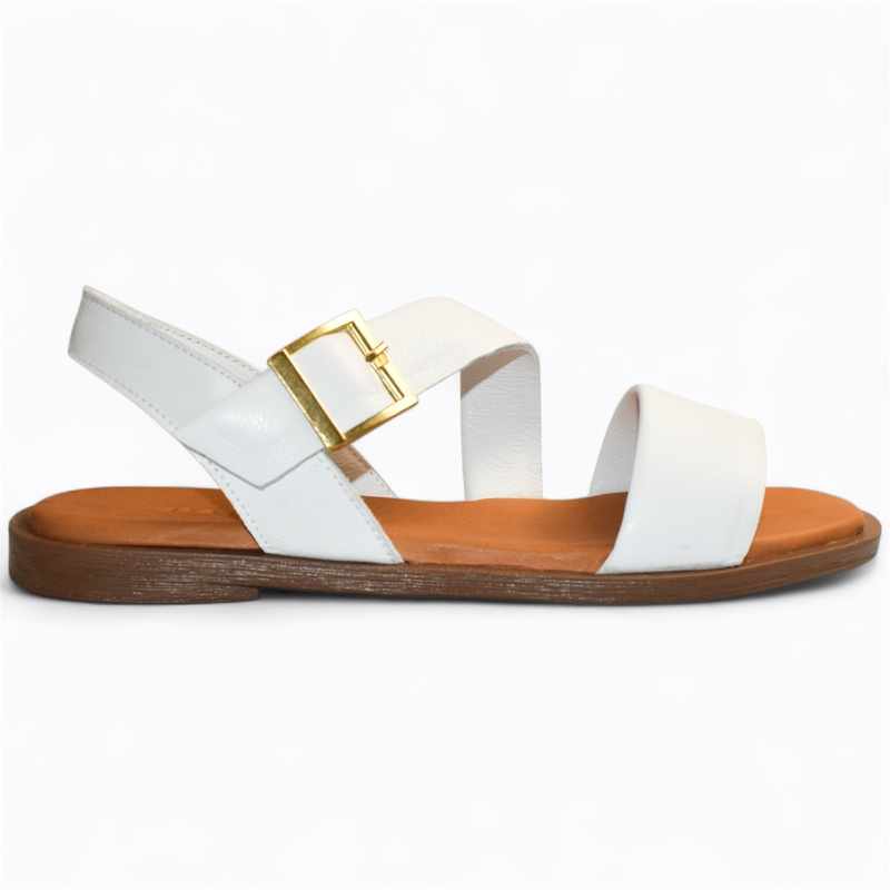 DOVIRIA WHITE WOMEN'S SANDALS