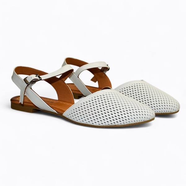 LAVERIA WHITE WOMEN'S SANDALS