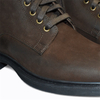 Skórzane brązowe trzewiki męskie Lesario