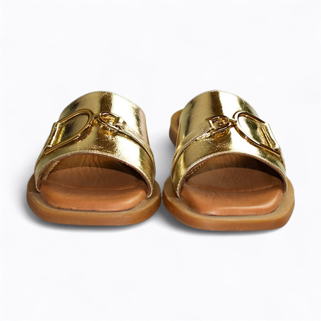 ISMELIA WOMEN'S GOLD FLIP-FLOPS