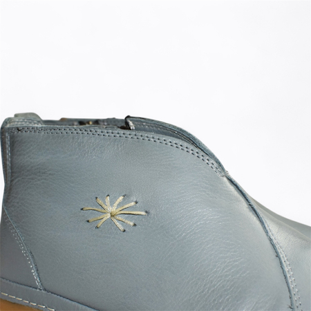 SKÓRZANE DENIMOWE TRZEWIKI DAMSKIE SIMORIA