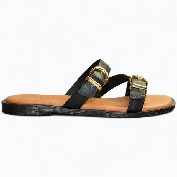 ADRIVIA BLACK WOMEN'S FLIP-FLOPS