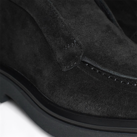 SKÓRZANE CZARNE BOTKI DAMSKIE ORISTIA