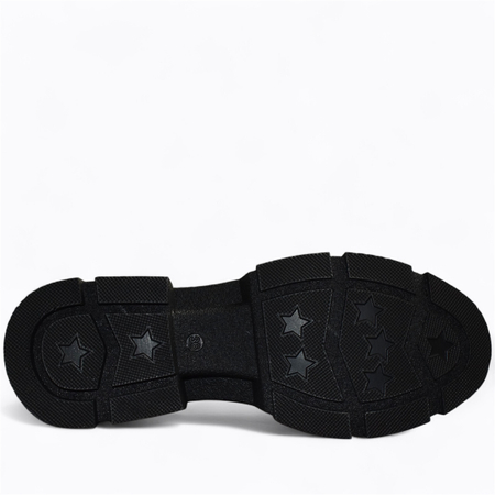 Skórzane bordowe półbuty damskie Landeri