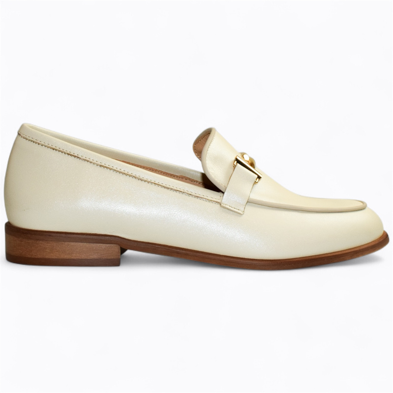 STEFFE PEARL-COLORED WOMEN'S LOW-TOP SHOES