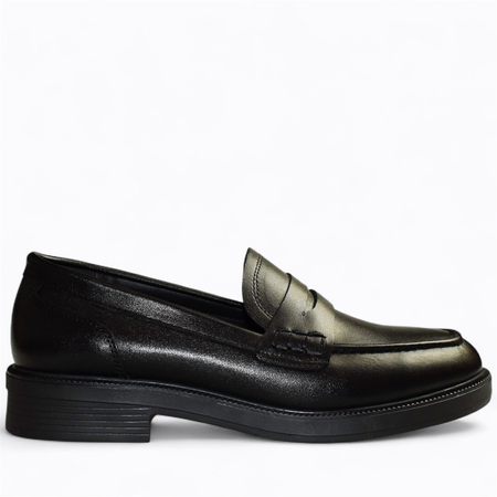 SKÓRZANE CZARNE PÓŁBUTY DAMSKIE GABELIA