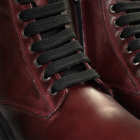 SKÓRZANE BORDOWE TRZEWIKI DAMSKIE UVENIRA