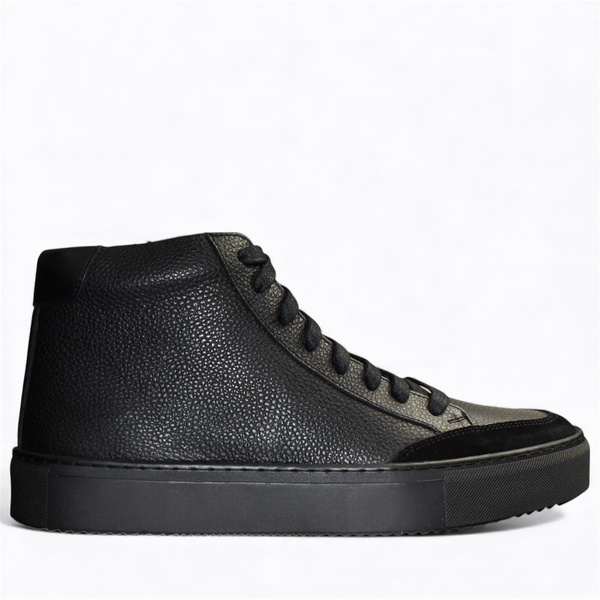 Elinder Men's Black Leather Boots