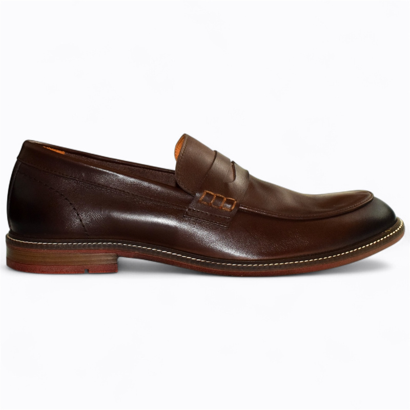 Cedrian Men's Brown Leather Low-Cut Shoes