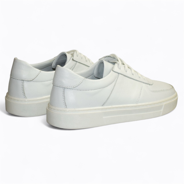 Indaria Women's White Leather Sneakers
