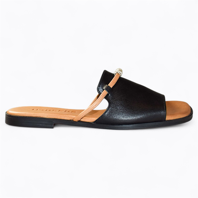 LUCERNA BLACK WOMEN'S FLIP-FLOPS