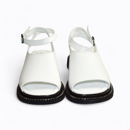 MEGDALI WHITE WOMEN'S SANDALS