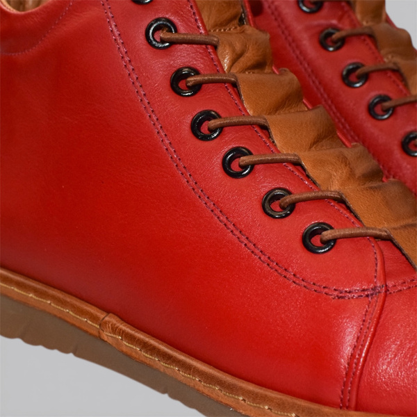 Carleia Women's Red Leather Boots