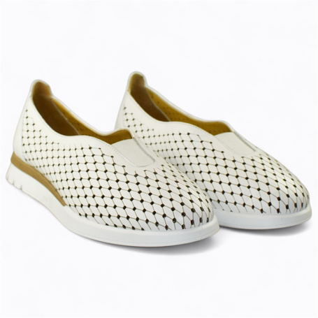 WHITE WOMEN'S LOW-TOP SHOES - UBRALIA