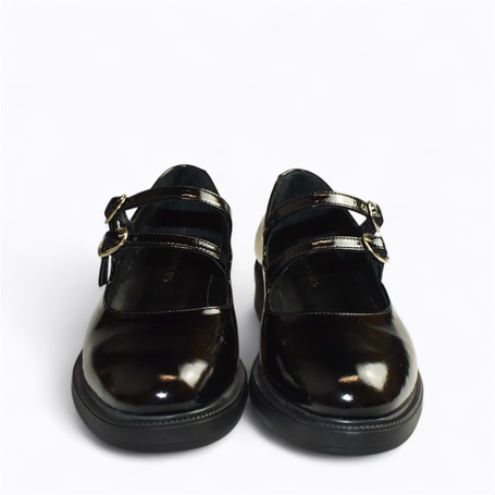 Kirella Women's Black Leather Low-Top Shoes